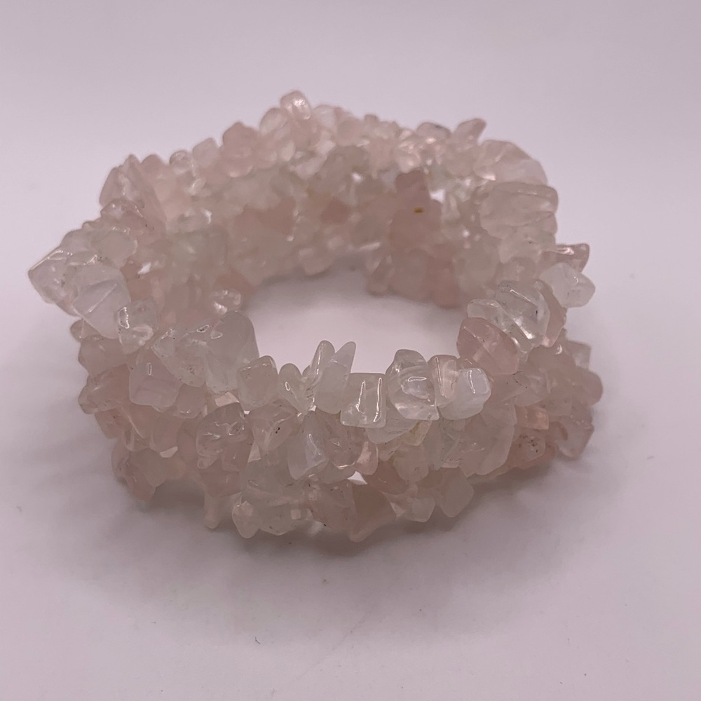Rose quartz stretch bracelet